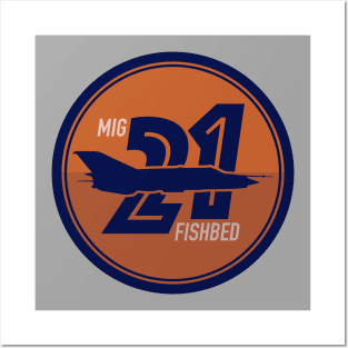 MIG-21 Fishbed Posters and Art